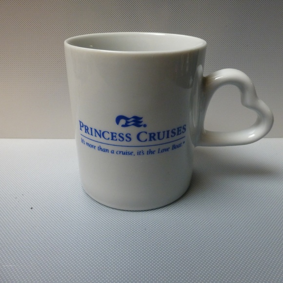 Princess Cruise vintage mug heart handle htf - Picture 2 of 3
